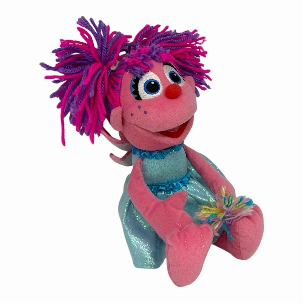 Gund Sesame Street Abby Cadabby Pink Fairy Plush Stuffed Doll 13" With Wand - Picture 3 of 10